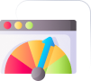 Bandwidth meter icon