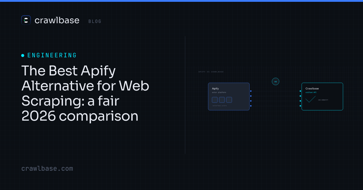 Best Apify Alternative for Web Scraping · Crawlbase Blog