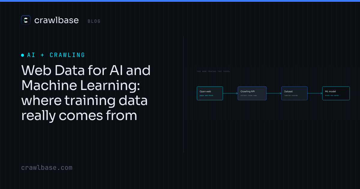Web Data for AI and ML Training · Crawlbase Blog