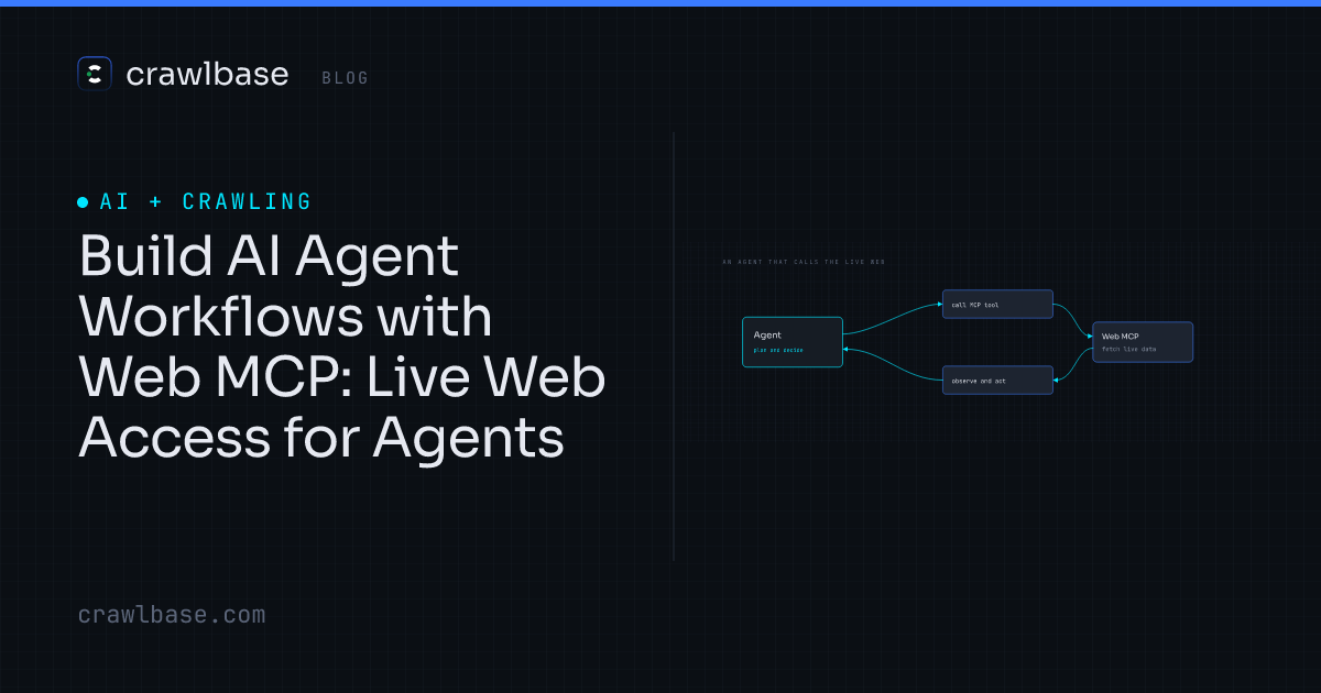 Build AI Agent Workflows with Web MCP · Crawlbase Blog