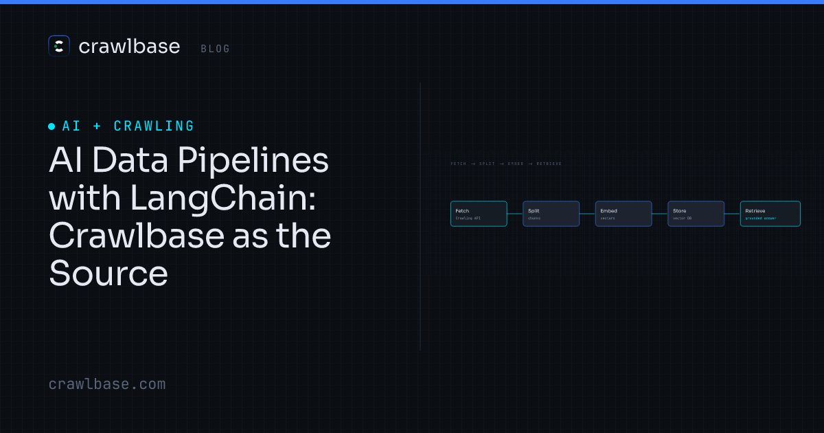 AI Data Pipelines with LangChain · Crawlbase Blog