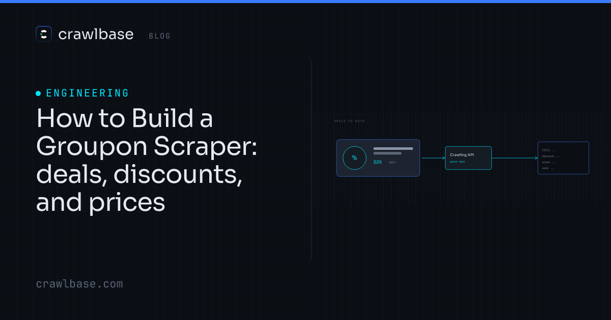 How to Build a Groupon Scraper · Crawlbase Blog