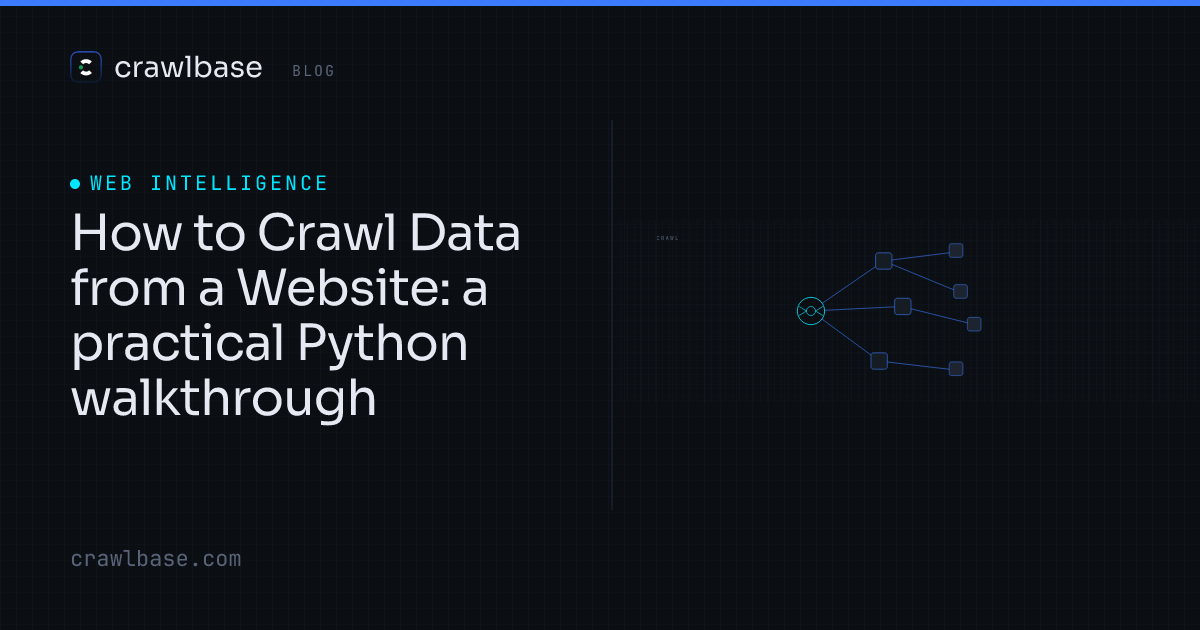 Crawl Data Api How to Crawl Data from a Website · Crawlbase Blog