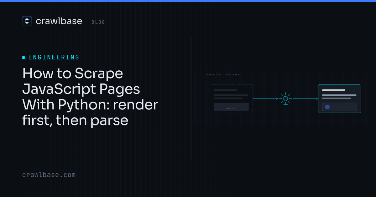 How to Scrape JavaScript Pages With Python · Crawlbase Blog
