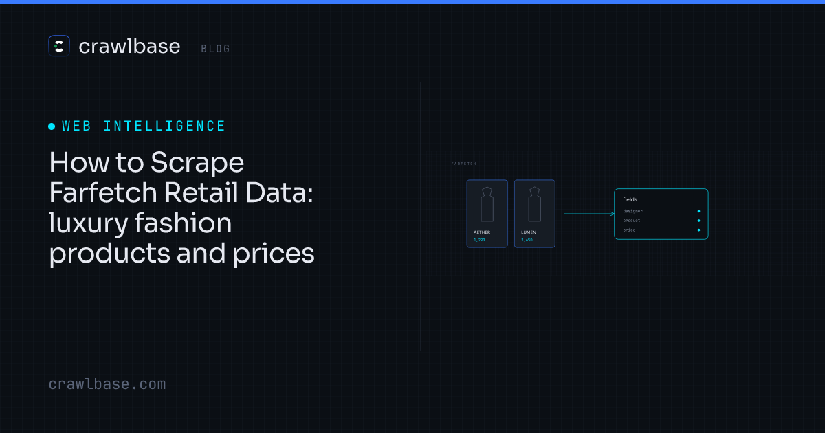 How to Scrape Farfetch Retail Data · Crawlbase Blog