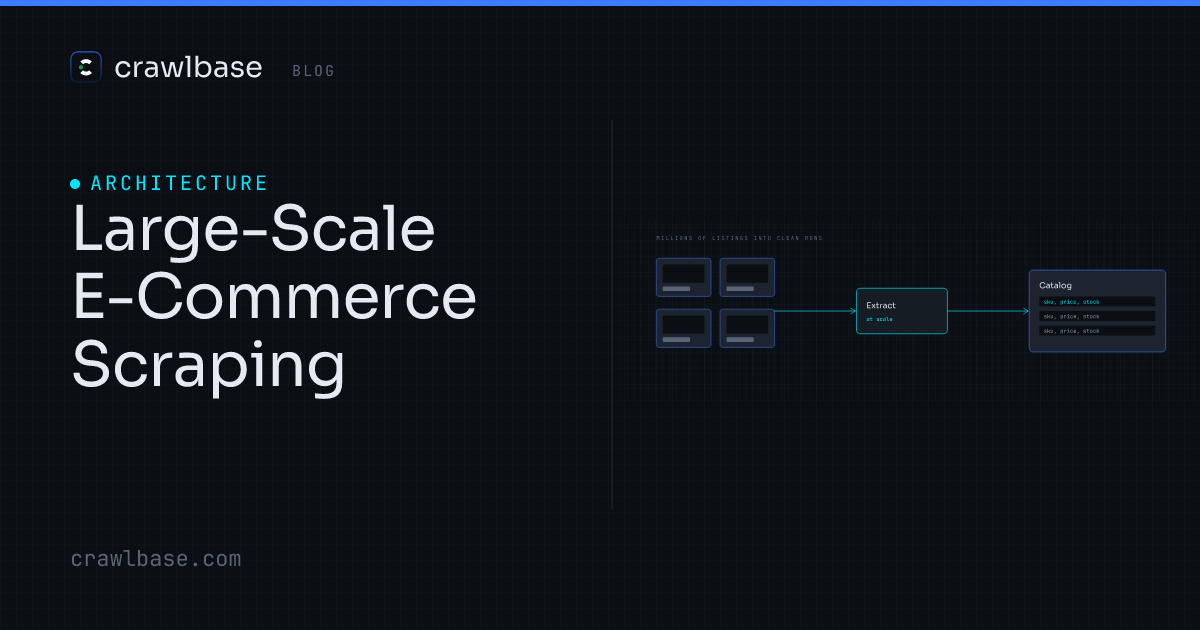 Large-Scale E-Commerce Scraping · Crawlbase Blog