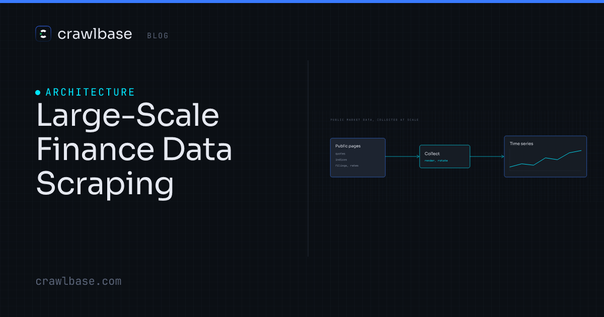 Large-Scale Finance Data Scraping · Crawlbase Blog