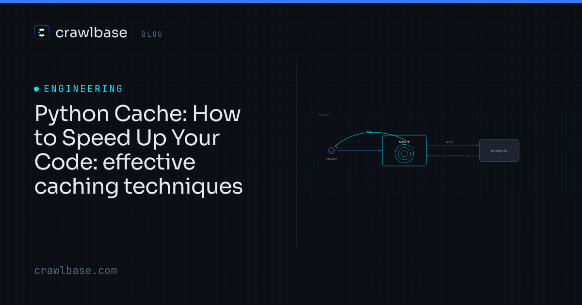 Python Cache: How to Speed Up Your Code · Crawlbase Blog