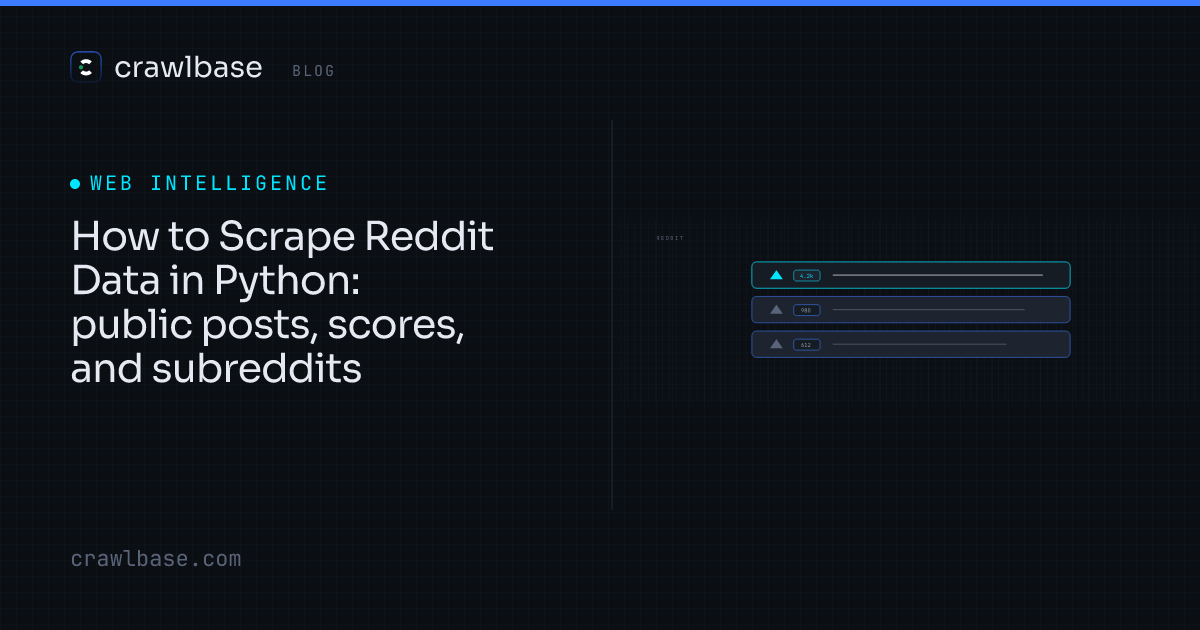 How to Scrape Reddit Data in Python · Crawlbase Blog