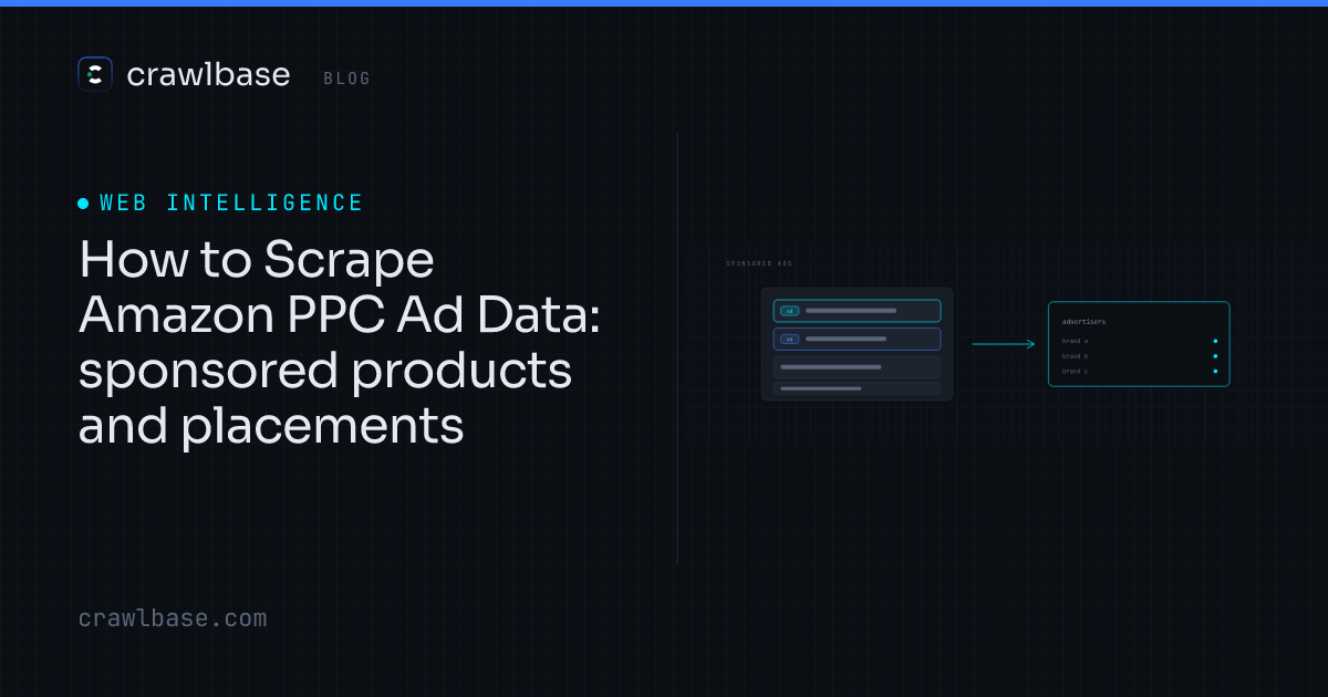 How to Scrape Amazon PPC Ad Data · Crawlbase Blog