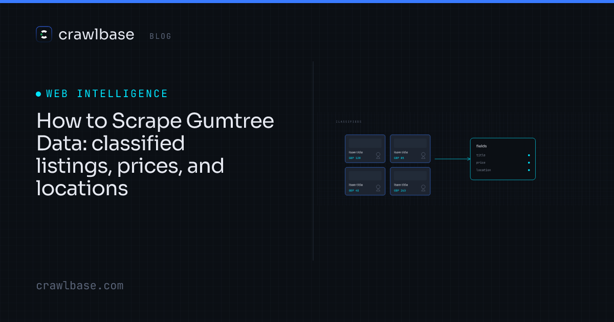How to Scrape Gumtree Data · Crawlbase Blog