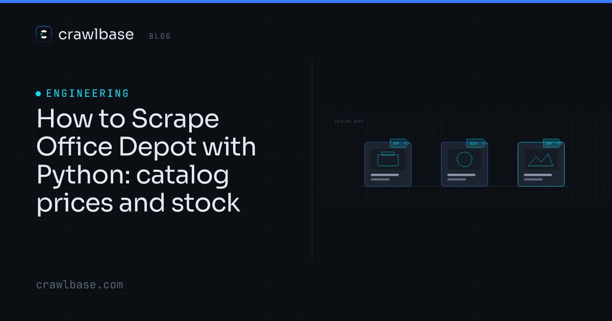 How to Scrape Office Depot with Python · Crawlbase Blog