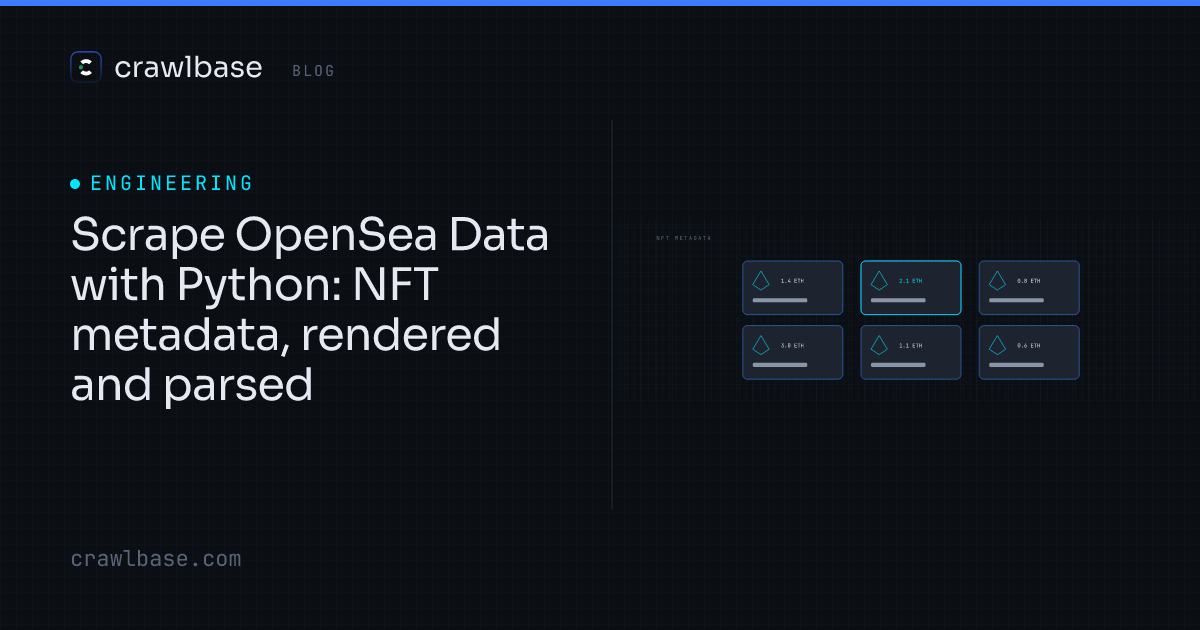 Scrape OpenSea Data with Python · Crawlbase Blog