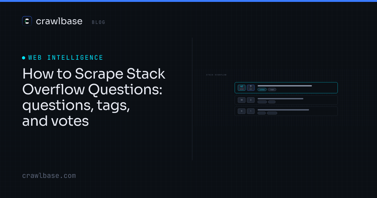 How to Scrape Stack Overflow Questions · Crawlbase Blog