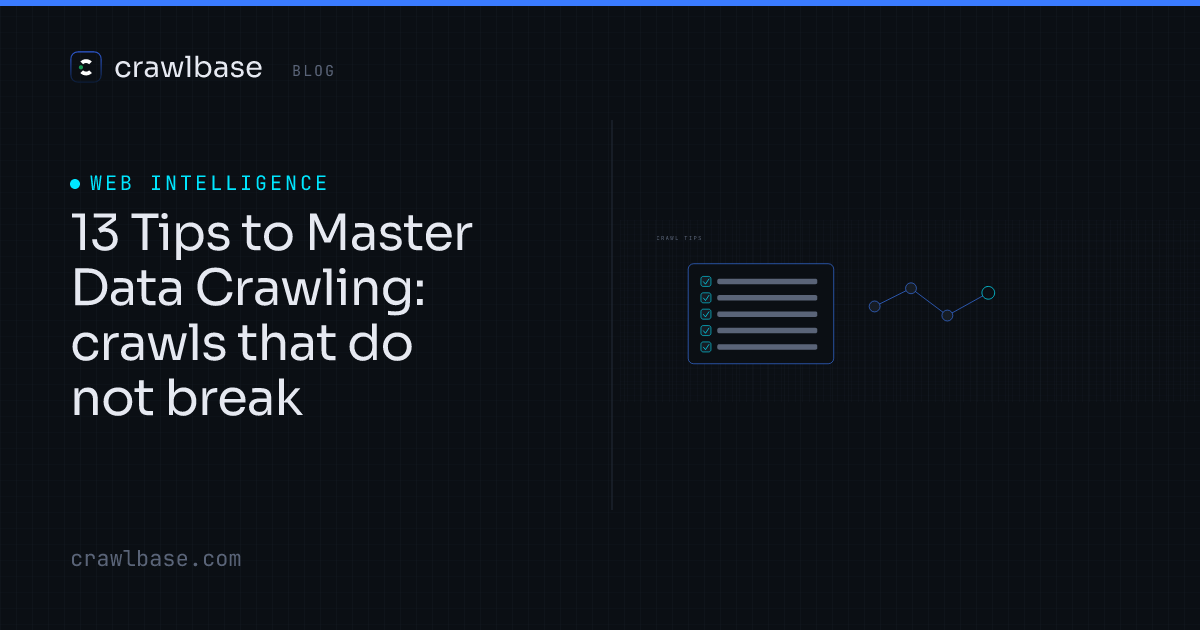 13 Tips to Master Data Crawling · Crawlbase Blog