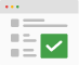 Browser window success icon