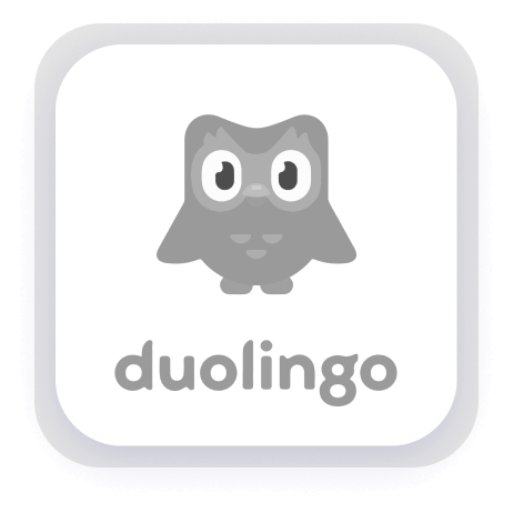 Duolingo grey logo