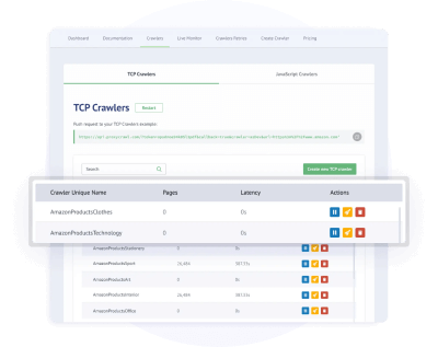 Crawlbase on-demand scraping