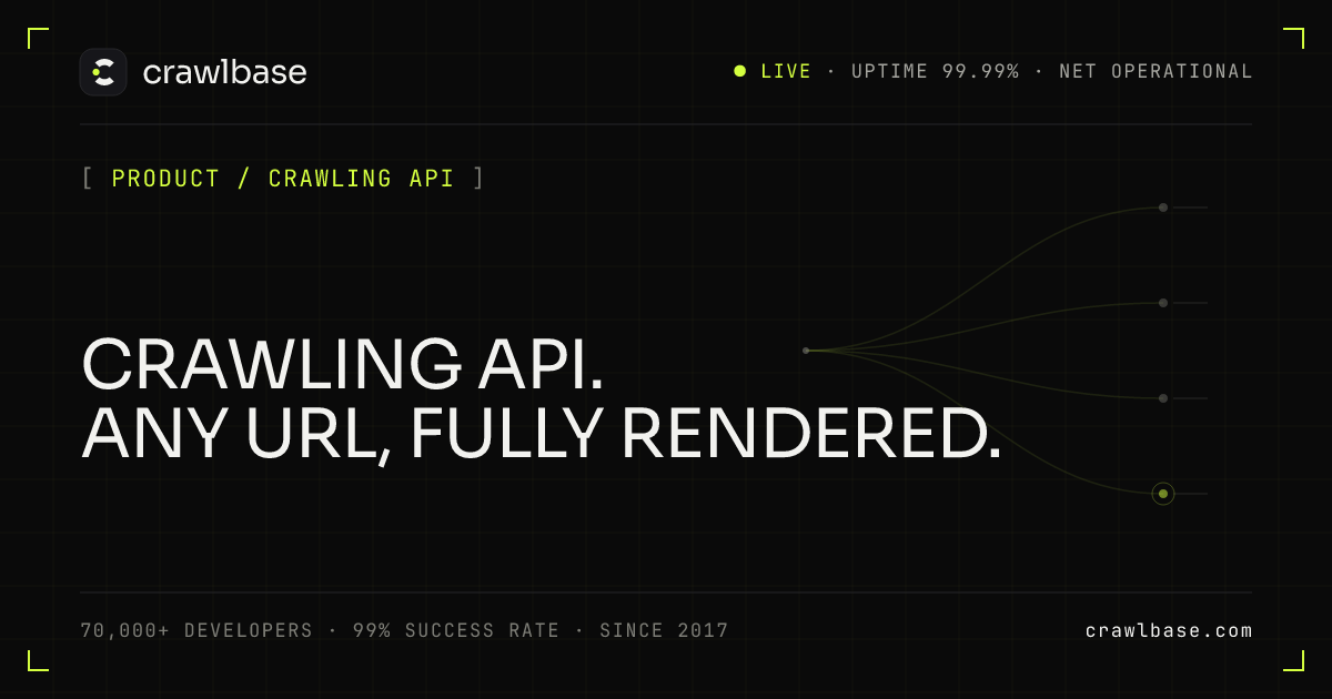 Crawl Data Api Crawling API: Crawl and Scrape Any Website to HTML or JSON | Crawlbase