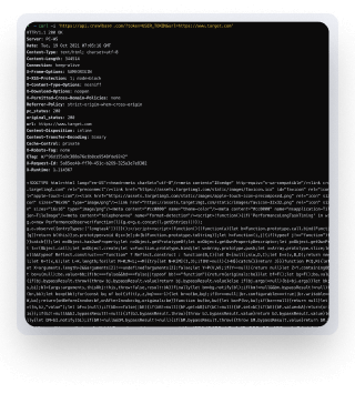 Terminal code Target