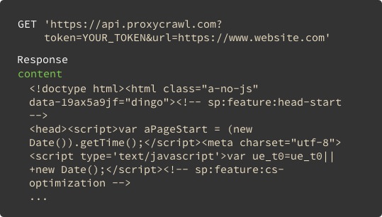 Easy to use Websites Scraping API