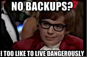 Data backup meme