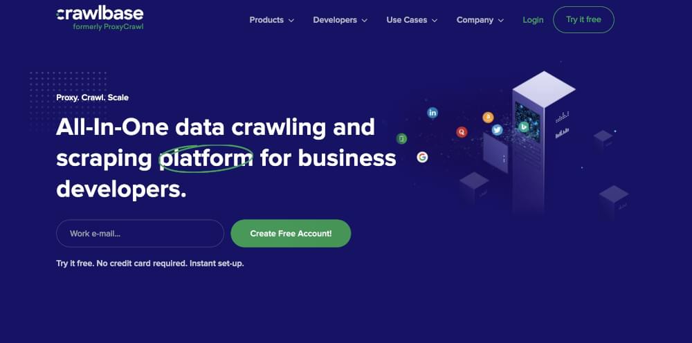 Crawlbase homepage