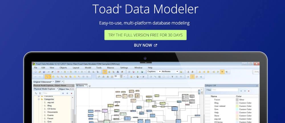 Toad data modeler