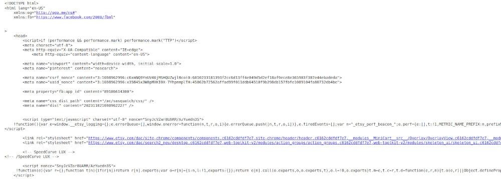 Output HTML Screenshot