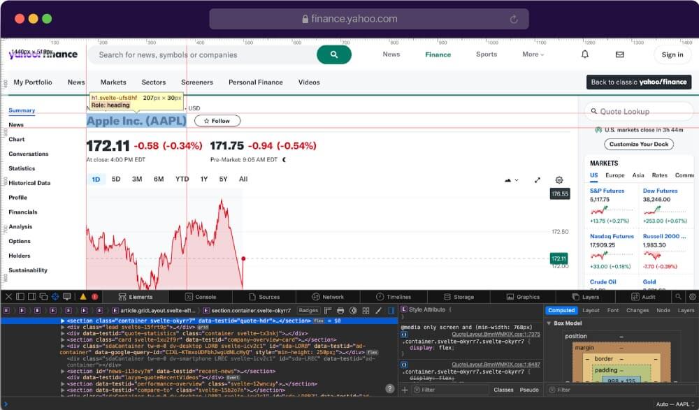 Yahoo Finance Title