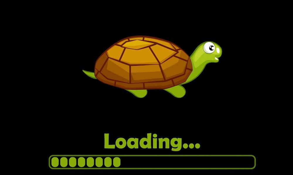 Turtle loading icon for website